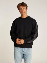 Sweatshirt LOGO TAPE CREW NECK mit Logo-Band an den rmeln
