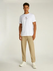 Calvin Klein Jeans T-Shirt Weiß/Gold/Beige/Gelb/Creme