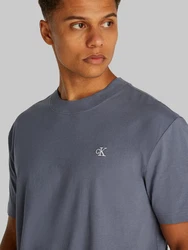 Calvin Klein T-Shirt SERIF FONT GRAPHIC TEE Grau/Dunkelblau/Blau