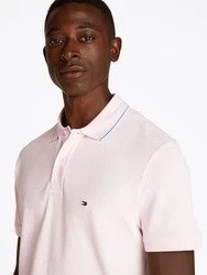 Tommy Hilfiger Poloshirt PLACKET INTEREST REG POLO navy / pink / rot