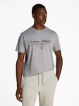 Tommy Hilfiger T-Shirt HILFIGER CENTER STACK TEE Grau