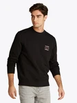 Tommy Hilfiger Sweatshirt HILFIGER STACK Schwarz/Dunkelrot