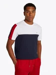 Tommy Hilfiger T-Shirt GLOBAL STRIPE COLOURBLOCK TEE Weiß/Mischfarben/Dunkelblau/Hellblau/Creme