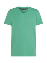 Tommy Hilfiger V-Shirt ESSENTIAL V-NECK TEE Grün/Türkis