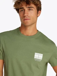 Tommy Jeans T-Shirt TJM REG DNA GRAPHIC TEE EXT Dunkelgrün/Grün/Khaki