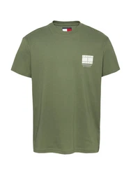 Tommy Jeans T-Shirt TJM REG DNA GRAPHIC TEE EXT Dunkelgrün/Grün/Khaki