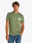 Tommy Jeans T-Shirt TJM REG DNA GRAPHIC TEE EXT Dunkelgrün/Grün/Khaki
