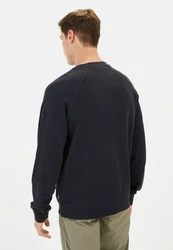 camel active Sweatshirt Regular Fit Schwarz/Dunkelblau/Dunkelgrau/Hellblau