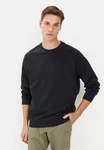 camel active Sweatshirt Regular Fit Schwarz/Dunkelblau/Dunkelgrau/Hellblau