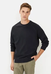 camel active Sweatshirt Regular Fit Schwarz/Dunkelblau/Dunkelgrau/Hellblau