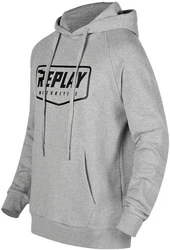 Replay Sweatshirt Logo Hoodie Grau/Blau