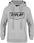 Replay Sweatshirt Logo Hoodie Grau/Blau
