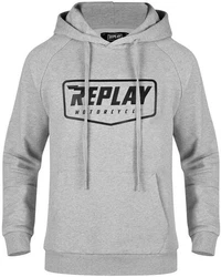 Replay Sweatshirt Logo Hoodie Grau/Blau