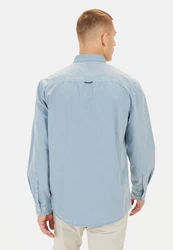 camel active Langarmhemd Button-Down Hellblau/Blau