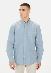camel active Langarmhemd Button-Down Hellblau/Blau