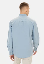 camel active Langarmhemd Button-Down Hellblau/Blau
