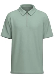 Poloshirt SLHSANDER SEERSUCKER ZIP (1-tlg) mit Stretch