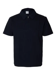 Poloshirt SLHSANDER SEERSUCKER ZIP (1-tlg) mit Stretch