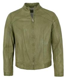 Lederjacke MSWinston - Herren Lederjacke Lammnappa grn