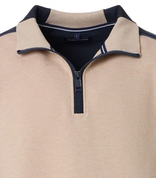CASAMODA Sweatshirt Troyer 444303400 Beige/Khaki/Braun