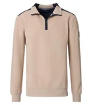 CASAMODA Sweatshirt Troyer 444303400 Beige/Khaki/Braun