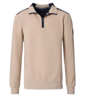 CASAMODA Sweatshirt Troyer 444303400 Beige/Khaki/Braun