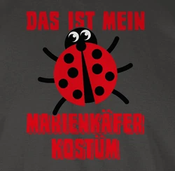 Shirtracer T-Shirt Das ist mein Marienkfer Kostüm Rot/Gelb/Lila/Dunkelgrau