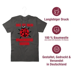 Shirtracer T-Shirt Das ist mein Marienkfer Kostüm Rot/Gelb/Lila/Dunkelgrau