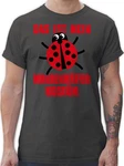 Shirtracer T-Shirt Das ist mein Marienkfer Kostüm Rot/Gelb/Lila/Dunkelgrau