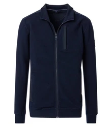 CASAMODA Sweatjacke Troyer 444303500 Dunkelblau