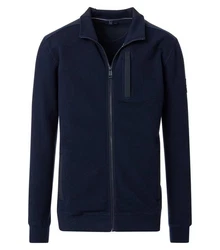 CASAMODA Sweatjacke Troyer 444303500 Dunkelblau