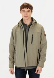 Softshelljacke aus recyceltem Polyester Reflektierende Details