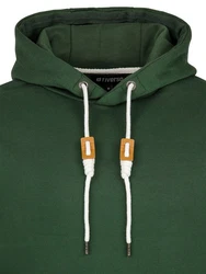 riverso Herren Kapuzenpullover RIVLuca Hoodie Sweatshirt Pullover Kapuze Kängurutaschen Regular Fit Dunkelgrün/Grün
