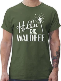 T-Shirt Holla die Waldfee, Waldfee Kostm Karneval & Fasching