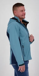 DEPROC Active Softshelljacke NUNAVUT CS NEW MEN Hellblau/Blau/Türkis