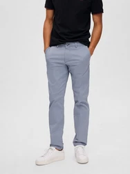 SELECTED HOMME Chinohose SLHNew Miles Hellblau/Blau/Grau