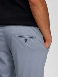 SELECTED HOMME Chinohose SLHNew Miles Hellblau/Blau/Grau