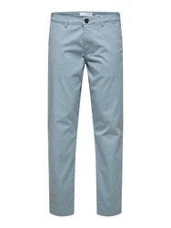 SELECTED HOMME Chinohose SLHNew Miles Hellblau/Blau/Grau