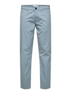 SELECTED HOMME Chinohose SLHNew Miles Hellblau/Blau/Grau