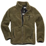 Brandit Herren Teddyfleece Jacket Dunkelgrün/Grün/Braun