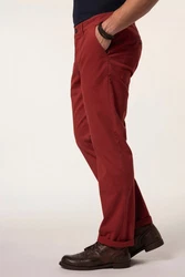 JP1880 Chinohose Chino Hose Bauchfit FLEXNAMIC 4-Pocket Rot/Dunkelrot/Braun