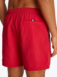 Tommy Hilfiger Swimwear Badeshorts Medium Drawstring Rot/Dunkelrot/Braun