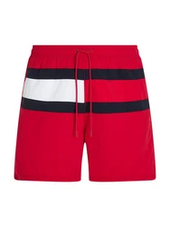 Tommy Hilfiger Swimwear Badeshorts Medium Drawstring Rot/Dunkelrot/Braun