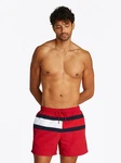 Tommy Hilfiger Swimwear Badeshorts Medium Drawstring Rot/Dunkelrot/Braun