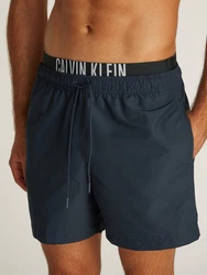 Calvin Klein Swimwear Badeshorts MEDIUM DOUBLE WB Hellblau/Dunkelblau/Blau