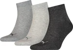 PUMA Funktionssocken UNISEX QUARTER PLAIN Grau/Dunkelgrau/Hellgrau