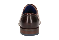 bugatti Schnürschuh Braun/Orange/Hellblau