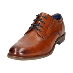 bugatti Schnürschuh Braun/Orange/Hellblau