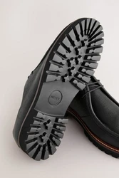 Next Schuhe mit Blatteinsatz und Schnürschuh Schwarz/Braun/Hellblau/Grau