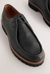 Next Schuhe mit Blatteinsatz und Schnürschuh Schwarz/Braun/Hellblau/Grau